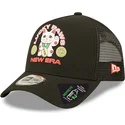 cepur-izliekta-truckeris-melns-snapback-a-frame-repreve-lucky-paws-no-new-era