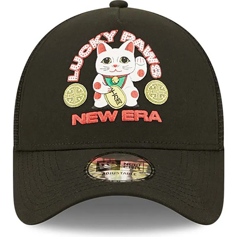 cepur-izliekta-truckeris-melns-snapback-a-frame-repreve-lucky-paws-no-new-era