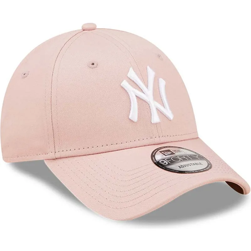 cepur-izliekta-roza-regulejams-9forty-league-essential-no-new-york-yankees-mlb-no-new-era