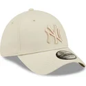 cap-izliekta-beige-ajustada-39thirty-league-essential-no-new-york-yankees-mlb-no-new-era