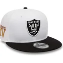 cepur-plakana-balts-snapback-9fifty-crown-patches-super-bowl-xv-no-las-vegas-raiders-nfl-no-new-era