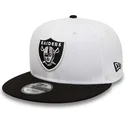 weisse-und-schwarze-snapback-kappe-9fifty-crown-patches-super-bowl-xv-der-las-vegas-raiders-nfl-von-new-era