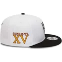 cepur-plakana-balts-snapback-9fifty-crown-patches-super-bowl-xv-no-las-vegas-raiders-nfl-no-new-era