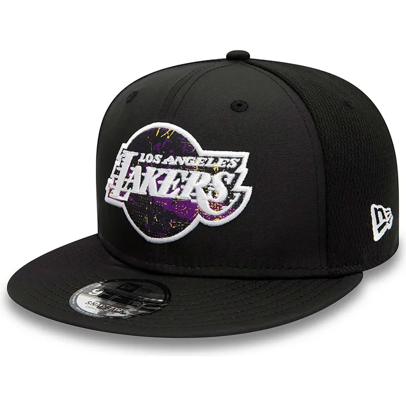 cap-plakana-black-snapback-9fifty-print-infill-no-los-angeles-lakers-nba-no-new-era