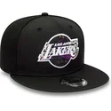 cap-plakana-black-snapback-9fifty-print-infill-no-los-angeles-lakers-nba-no-new-era