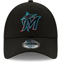 czarna-regulowana-czapka-z-zakrzywionym-daszkiem-9forty-the-league-miami-marlins-mlb-od-new-era