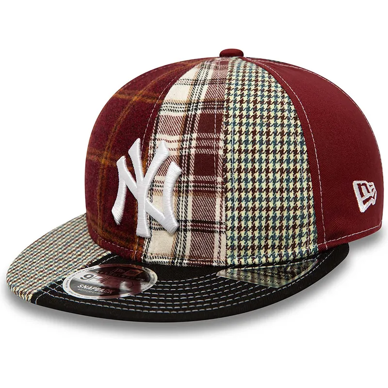 cepur-plakana-sarkans-regulejams-9fifty-patch-panel-no-new-york-yankees-mlb-no-new-era