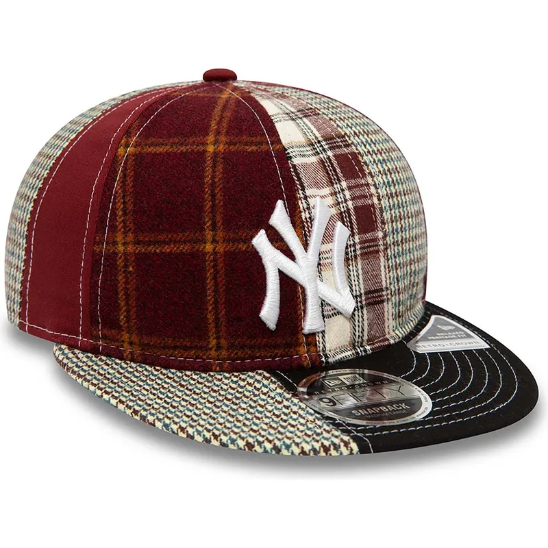 cepur-plakana-sarkans-regulejams-9fifty-patch-panel-no-new-york-yankees-mlb-no-new-era