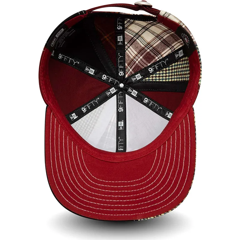 cepur-plakana-sarkans-regulejams-9fifty-patch-panel-no-new-york-yankees-mlb-no-new-era