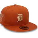 cepur-plakana-bruns-snapback-9fifty-side-patch-no-detroit-tigers-mlb-no-new-era