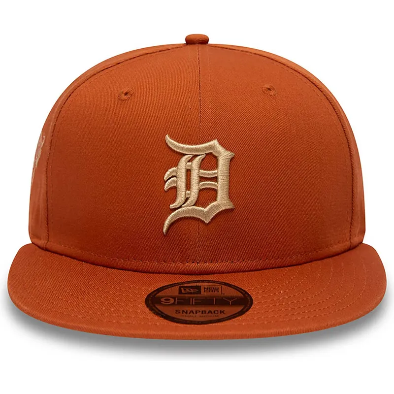 cepur-plakana-bruns-snapback-9fifty-side-patch-no-detroit-tigers-mlb-no-new-era