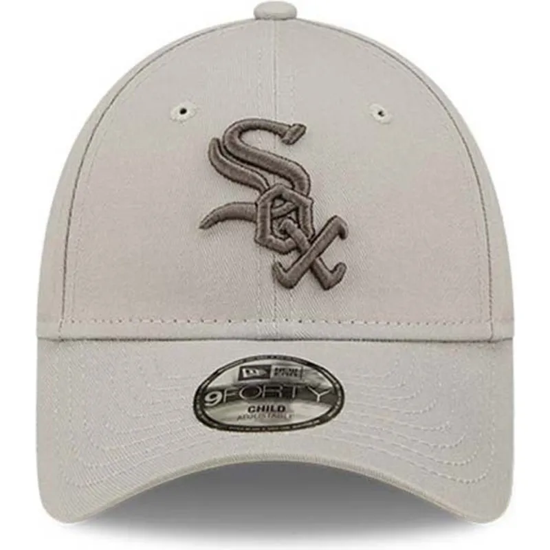 cap-izliekta-beige-adjustable-strap-berniem-9forty-league-essential-no-chicago-white-sox-mlb-no-new-era