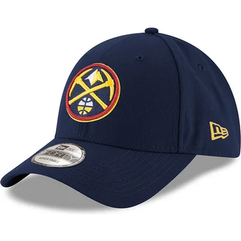 Marineblaue verstellbare Curved Cap 9FORTY The League der Denver Nuggets NBA von New Era