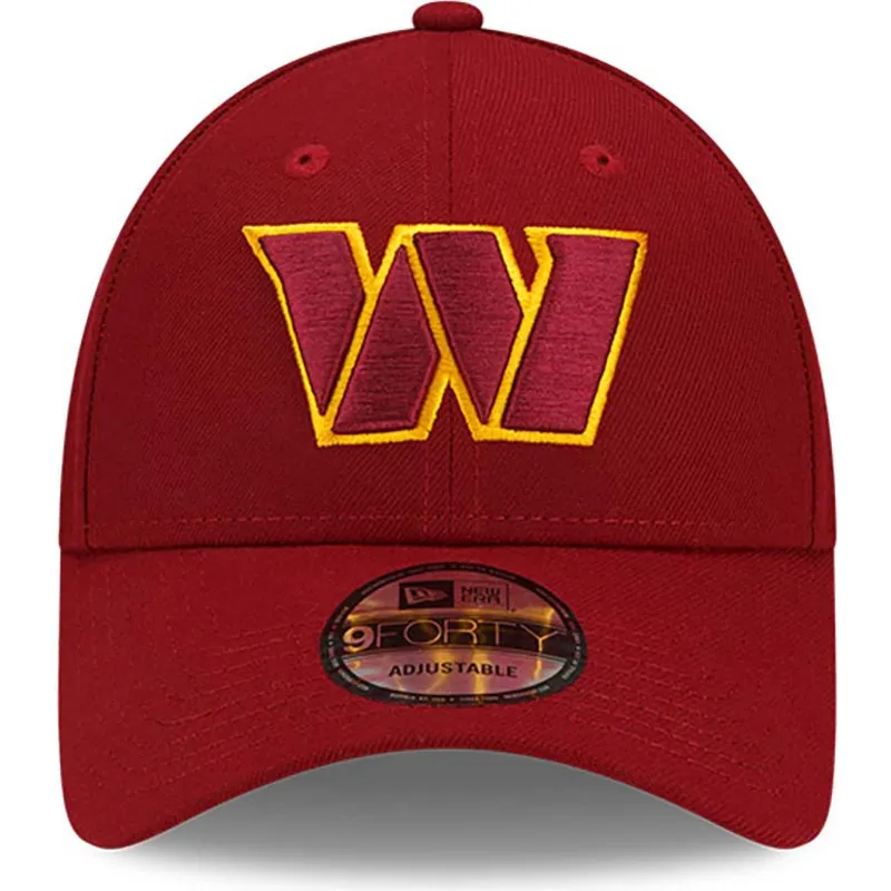 rote-verstellbare-curved-cap-9forty-the-league-washington-commanders-nfl-von-new-era