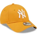 verstellbare-orangefarbene-kinder-cap-9forty-league-essential-der-new-york-yankees-mlb-von-new-era