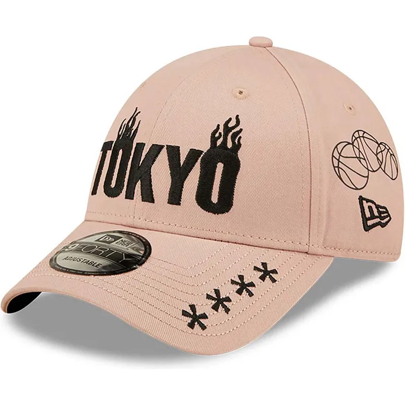 cepur-izliekta-roza-regulejams-tokyo-9forty-graphic-no-new-era