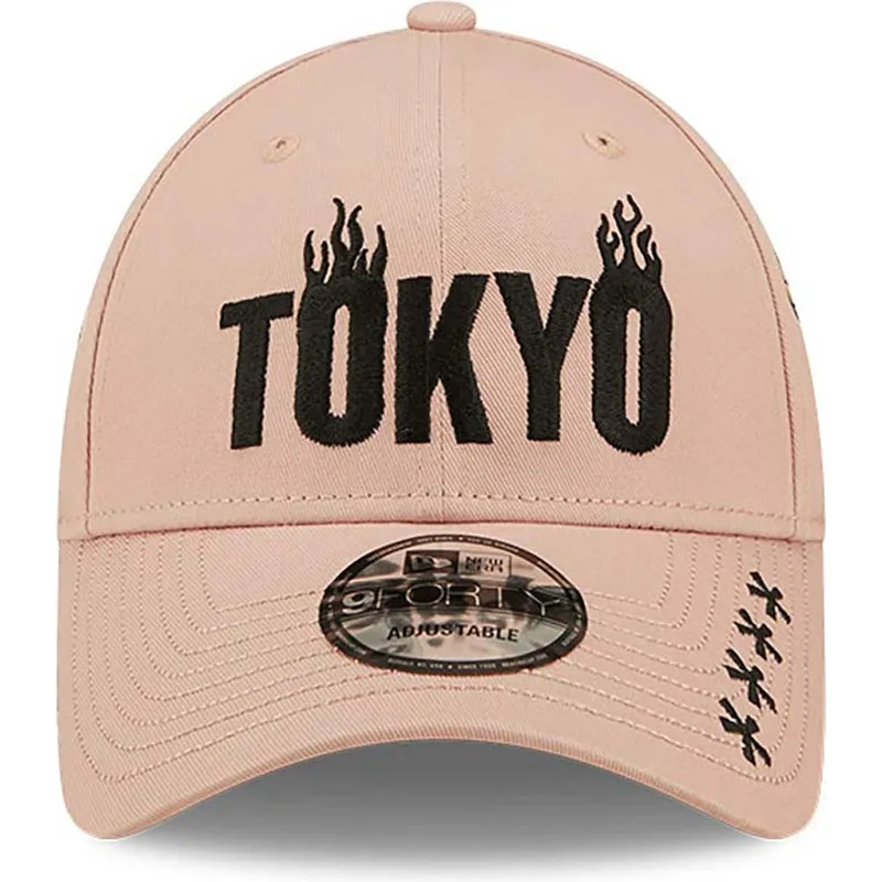 cepur-izliekta-roza-regulejams-tokyo-9forty-graphic-no-new-era