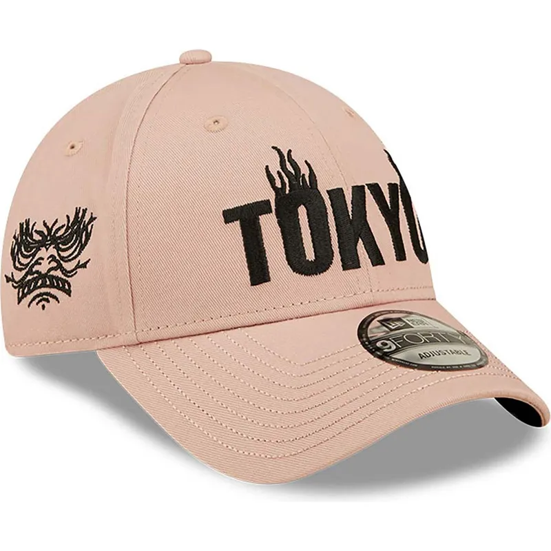 cepur-izliekta-roza-regulejams-tokyo-9forty-graphic-no-new-era