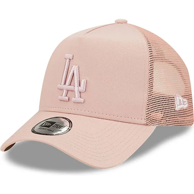 cepur-izliekta-truckeris-roza-snapback-a-frame-tonal-mesh-no-los-angeles-dodgers-mlb-no-new-era