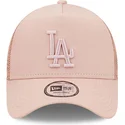 cepur-izliekta-truckeris-roza-snapback-a-frame-tonal-mesh-no-los-angeles-dodgers-mlb-no-new-era