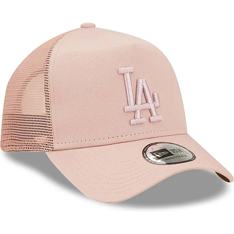 cepur-izliekta-truckeris-roza-snapback-a-frame-tonal-mesh-no-los-angeles-dodgers-mlb-no-new-era