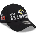 cepur-izliekta-melns-regulejama-lente-9forty-super-bowl-champions-lvi-2022-no-los-angeles-rams-nfl-no-new-era