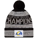 cepur-ar-bumbuli-melns-parade-knit-super-bowl-champions-lvi-2022-no-los-angeles-rams-nfl-no-new-era
