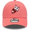 gorra-curva-rosa-ajustable-para-nino-9forty-de-patricio-estrella-bob-esponja-de-new-era