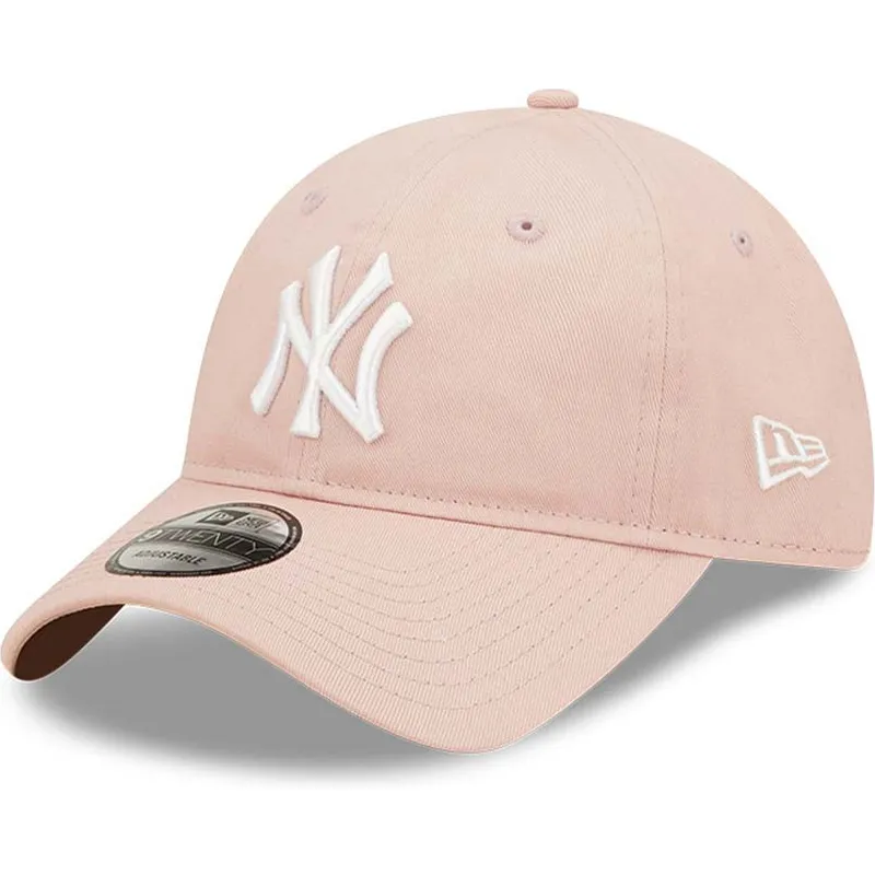 cepur-izliekta-roza-regulejams-9twenty-league-essential-no-new-york-yankees-mlb-no-new-era