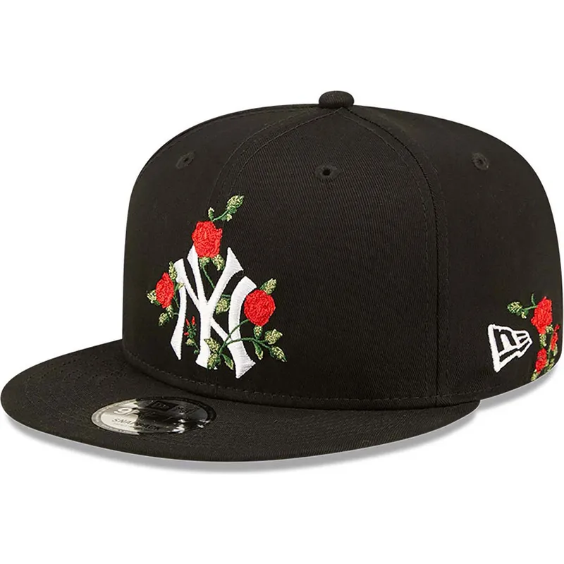 cepur-plakana-melns-snapback-9fifty-flower-no-new-york-yankees-mlb-no-new-era