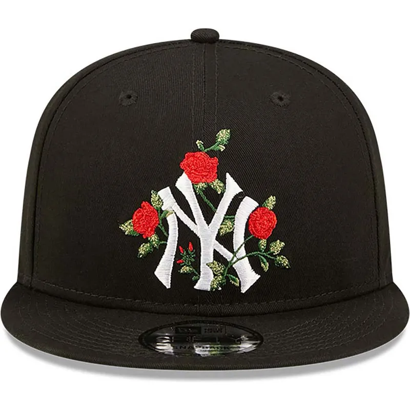 cepur-plakana-melns-snapback-9fifty-flower-no-new-york-yankees-mlb-no-new-era
