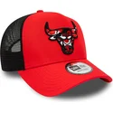 cepur-izliekta-truckeris-sarkans-snapback-a-frame-camo-infill-no-chicago-bulls-nba-no-new-era