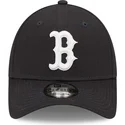 marineblaue-verstellbare-kappe-mit-gebogenem-schirm-und-weissem-logo-9forty-league-essential-der-boston-red-sox-mlb-von-new-era