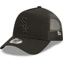cepur-izliekta-truckeris-melns-snapback-a-frame-tonal-mesh-no-chicago-white-sox-mlb-no-new-era