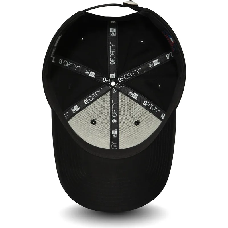svart-justerbar-kurvad-keps-for-dam-9forty-essential-fran-new-york-yankees-mlb-av-new-era