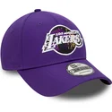 cepur-izliekta-violets-regulejams-9forty-print-infill-no-los-angeles-lakers-nba-no-new-era