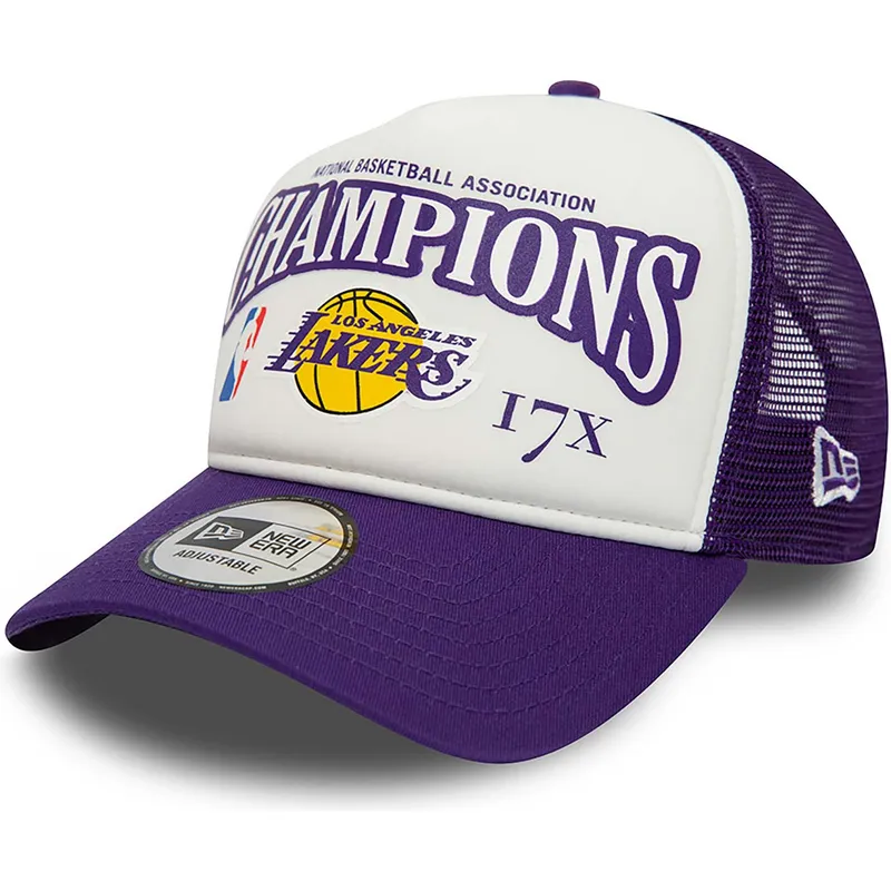 cepur-izliekta-truckeris-violets-snapback-a-frame-league-champions-no-los-angeles-lakers-nba-no-new-era