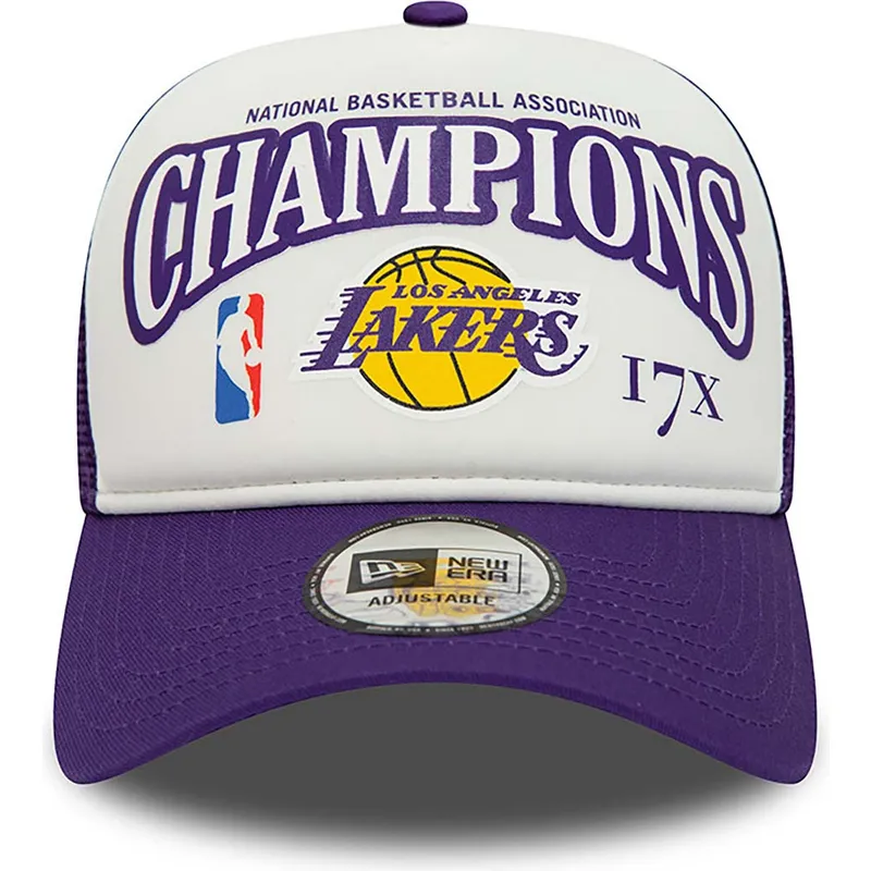 cepur-izliekta-truckeris-violets-snapback-a-frame-league-champions-no-los-angeles-lakers-nba-no-new-era