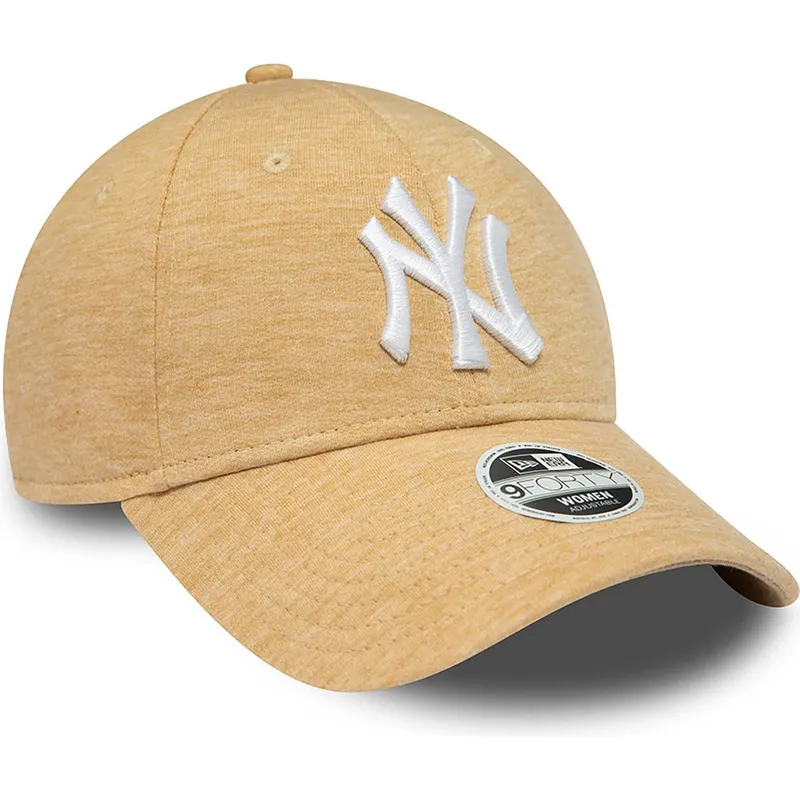 bezowa-regulowana-czapka-z-daszkiem-dla-kobiet-9forty-jersey-new-york-yankees-mlb-new-era