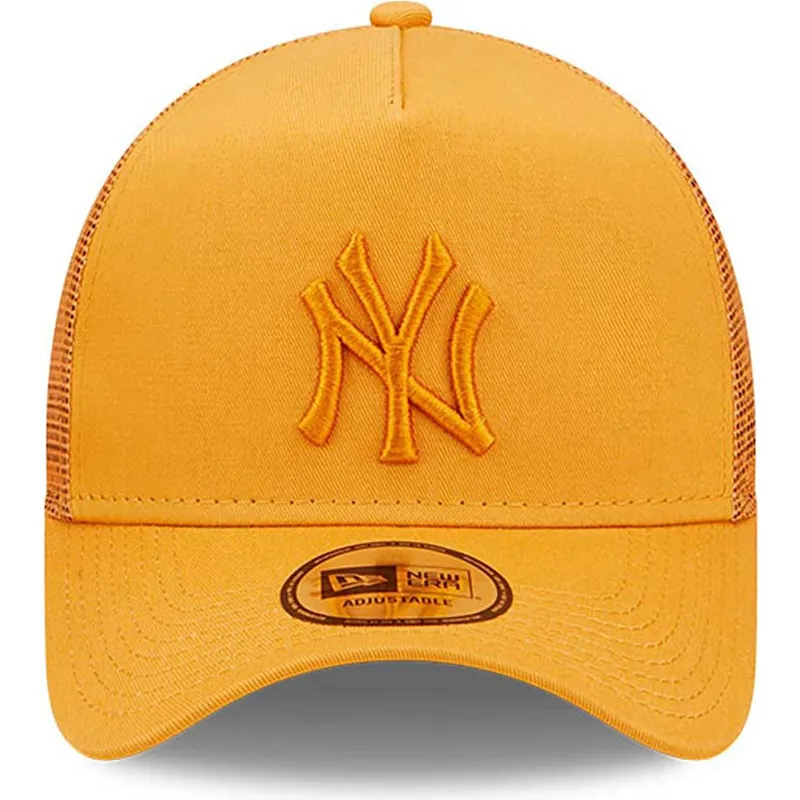 cepur-izliekta-truckeris-oranzs-snapback-a-frame-tonal-mesh-no-new-york-yankees-mlb-no-new-era