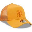 cepur-izliekta-truckeris-oranzs-snapback-a-frame-tonal-mesh-no-new-york-yankees-mlb-no-new-era