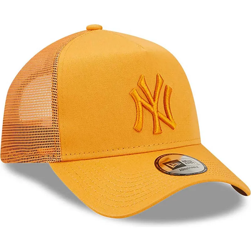 cepur-izliekta-truckeris-oranzs-snapback-a-frame-tonal-mesh-no-new-york-yankees-mlb-no-new-era