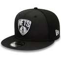 cepur-plakana-melns-snapback-9fifty-print-infill-no-brooklyn-nets-nba-no-new-era
