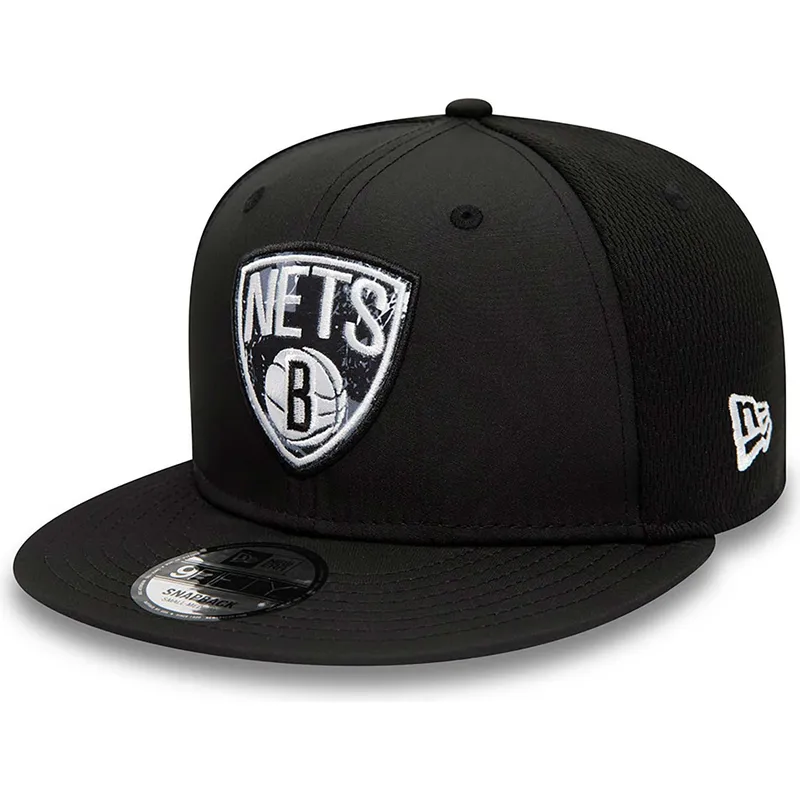 cepur-plakana-melns-snapback-9fifty-print-infill-no-brooklyn-nets-nba-no-new-era