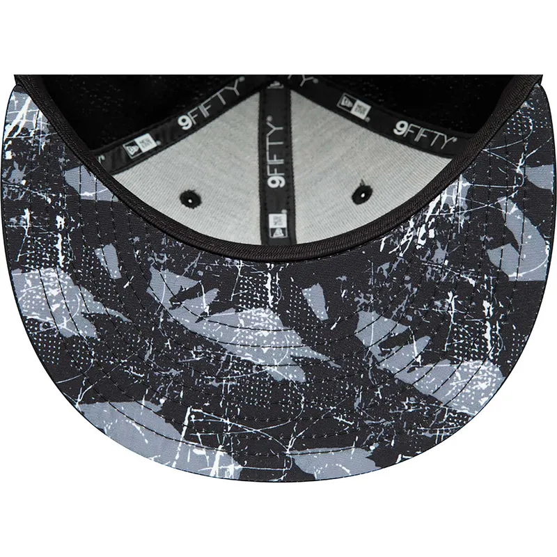 cepur-plakana-melns-snapback-9fifty-print-infill-no-brooklyn-nets-nba-no-new-era