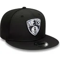 cepur-plakana-melns-snapback-9fifty-print-infill-no-brooklyn-nets-nba-no-new-era