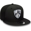 new-era-flat-brim-9fifty-print-infill-brooklyn-nets-nba-black-snapback-cap