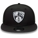 cepur-plakana-melns-snapback-9fifty-print-infill-no-brooklyn-nets-nba-no-new-era