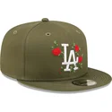 cap-plakana-green-snapback-9fifty-flower-no-los-angeles-dodgers-mlb-no-new-era