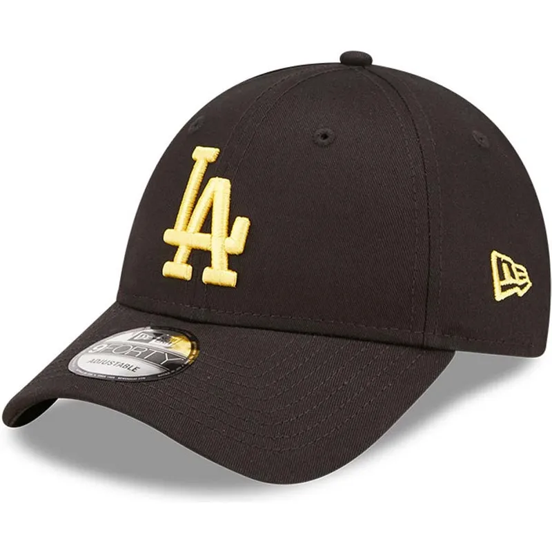 cap-izliekta-black-adjustable-strap-9forty-league-essential-no-los-angeles-dodgers-mlb-no-new-era